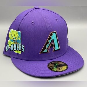Arizona Diamondbacks Stateview 59FIFTY Fitted Hat Purple 7 3/8 New Era $50 NEW